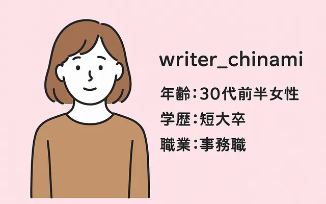 30代前半女性writer_chinamiさん　
