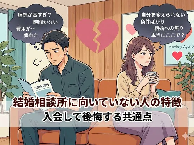 結婚相談所に向いていない人の特徴